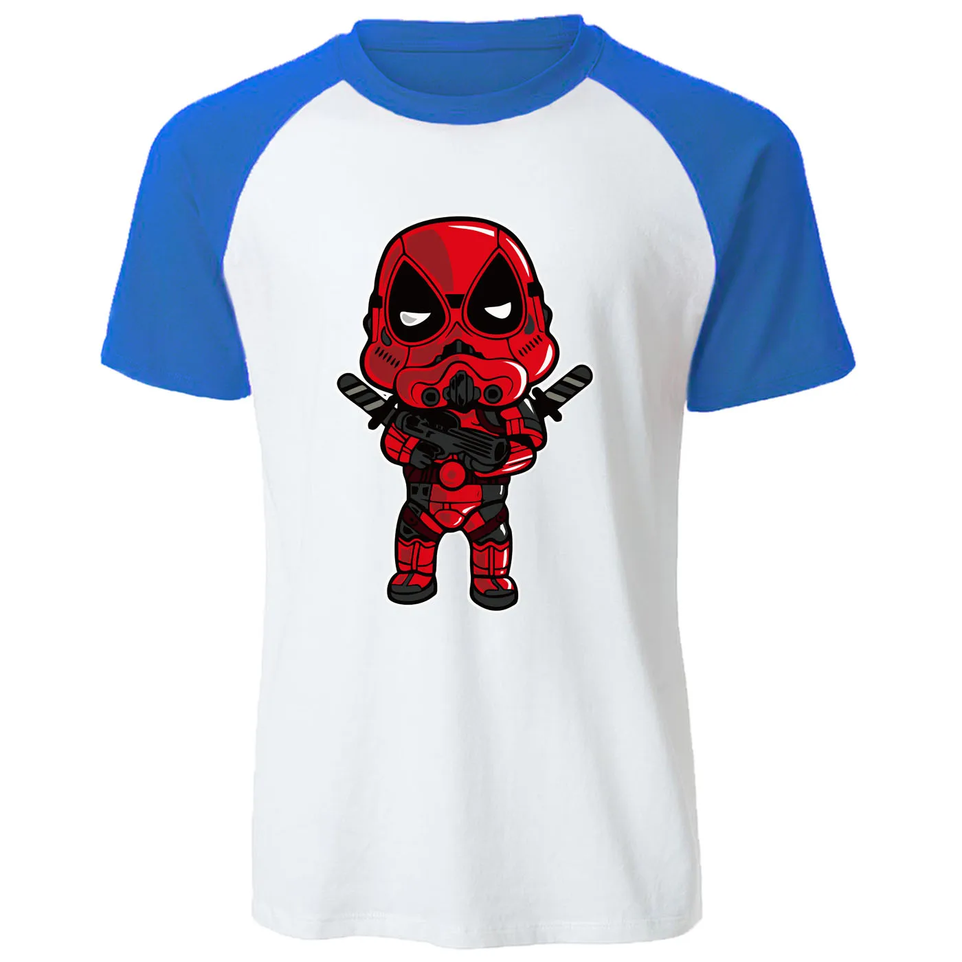 Футболка с реглан Дэдпул летние крутые топы высокое качество хлопок уличная
