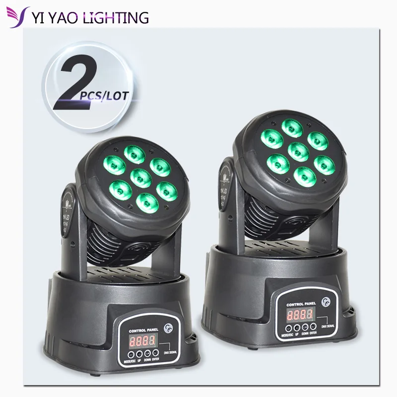 Вращающаяся головка для дискотеки 7x12 Вт СВЕТОДИОДНЫЕ RGBW сценические огни с DMX512