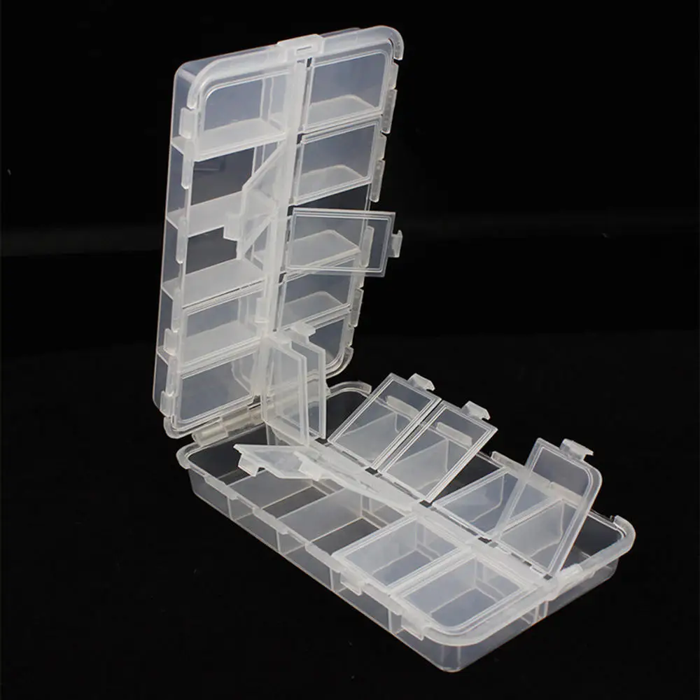 

20 Slots Adjustable Multifunctional Baits Fishing Lure box Minnow Lures Hook Tackle Box Storage Case Organizer