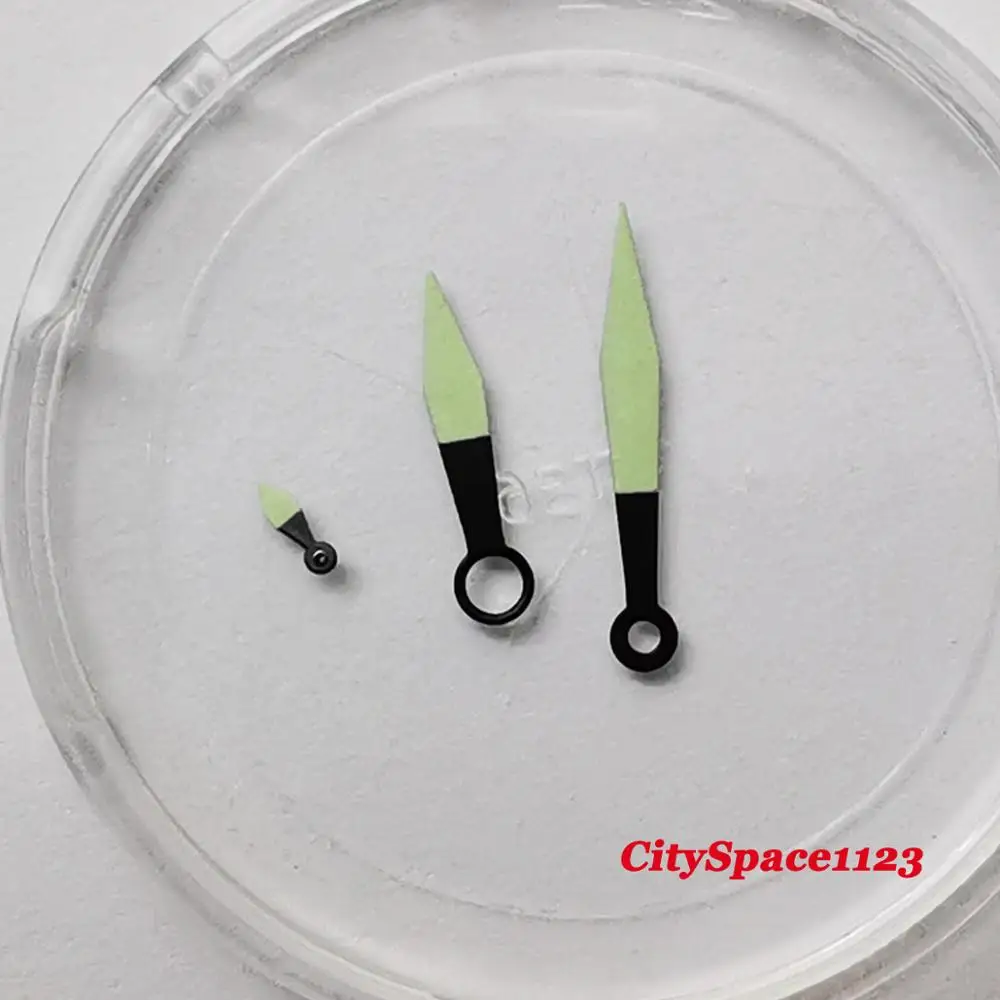 Зеленые светящиеся стрелки часов подходят для ETA 6497 6498 ST36 | Наручные часы