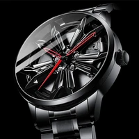 nibosi new men car wheel watch sport waterproof mens watches red custom design rim hub creative wrist watch relogio masculino