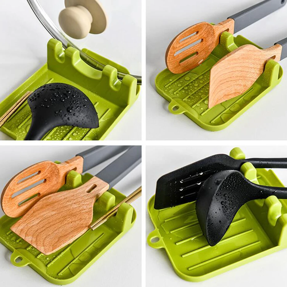 Держатель для кухонных ложек и палочек Basedidea пластиковый поддон крышка кастрюли