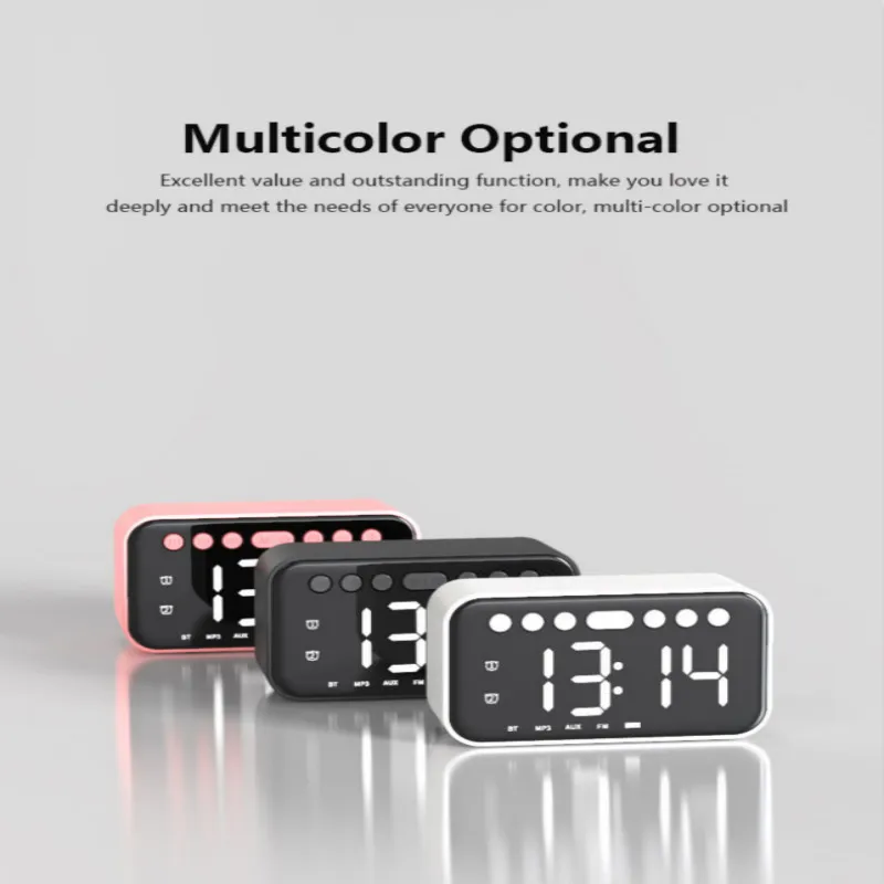 Беспроводные Bluetooth-колонки с будильником светодиодсветодиодный цифровые часы