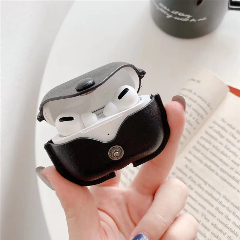 Чехол для наушников Apple Airpods pro чехол Bluetooth из искусственной кожи защитный Pro fundas Box