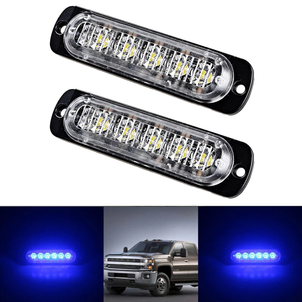 

Anti-collision LED Lights Parts Splash-proof Strobe Blue Car Dustproof
