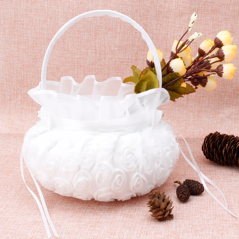 Романтический бантом в декорированном мешковиной горшке атласная Свадебная