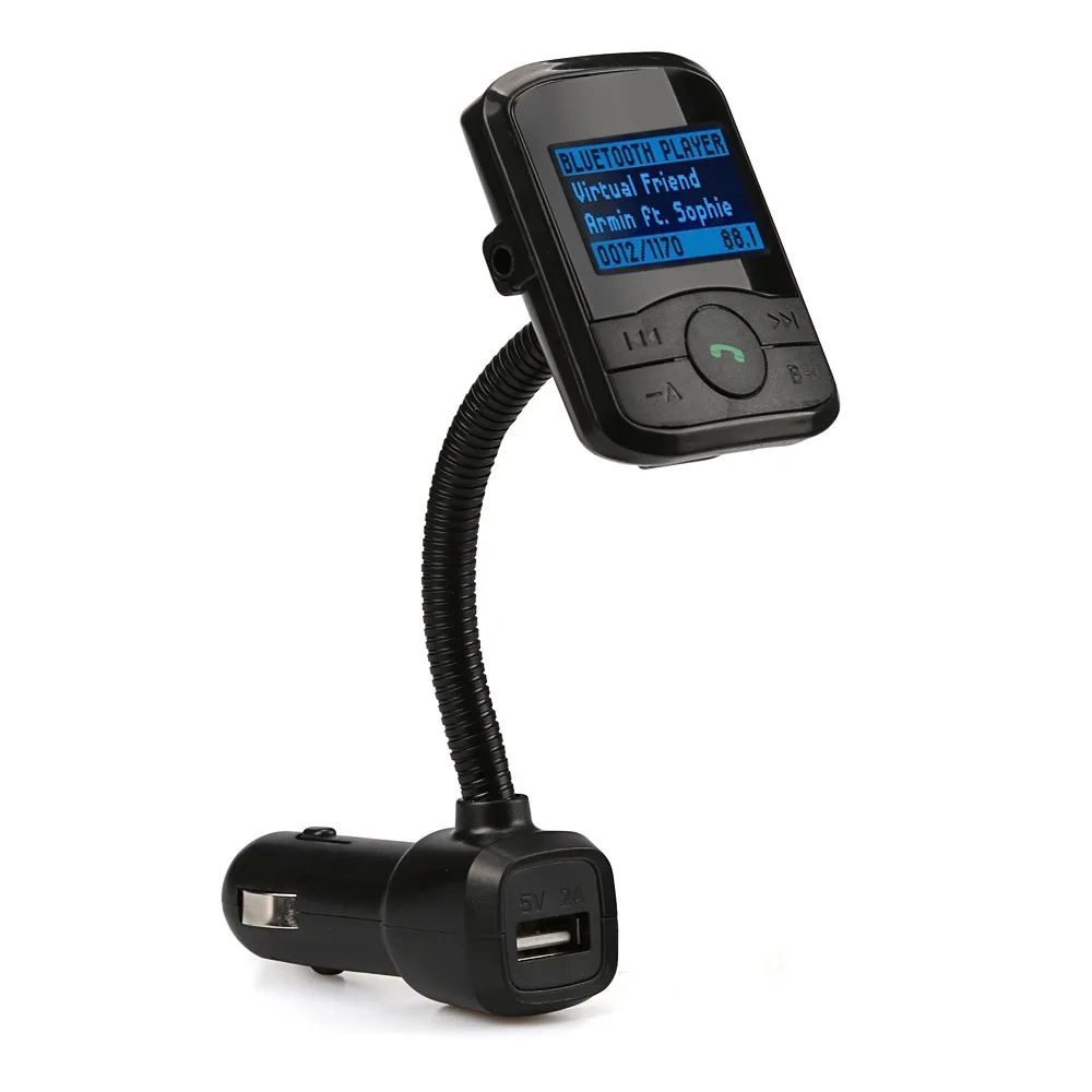 Быстрая доставка питание от Bluetooth 5 0 FM передатчик модулятор Handsfree Car Kit TF USB музыка