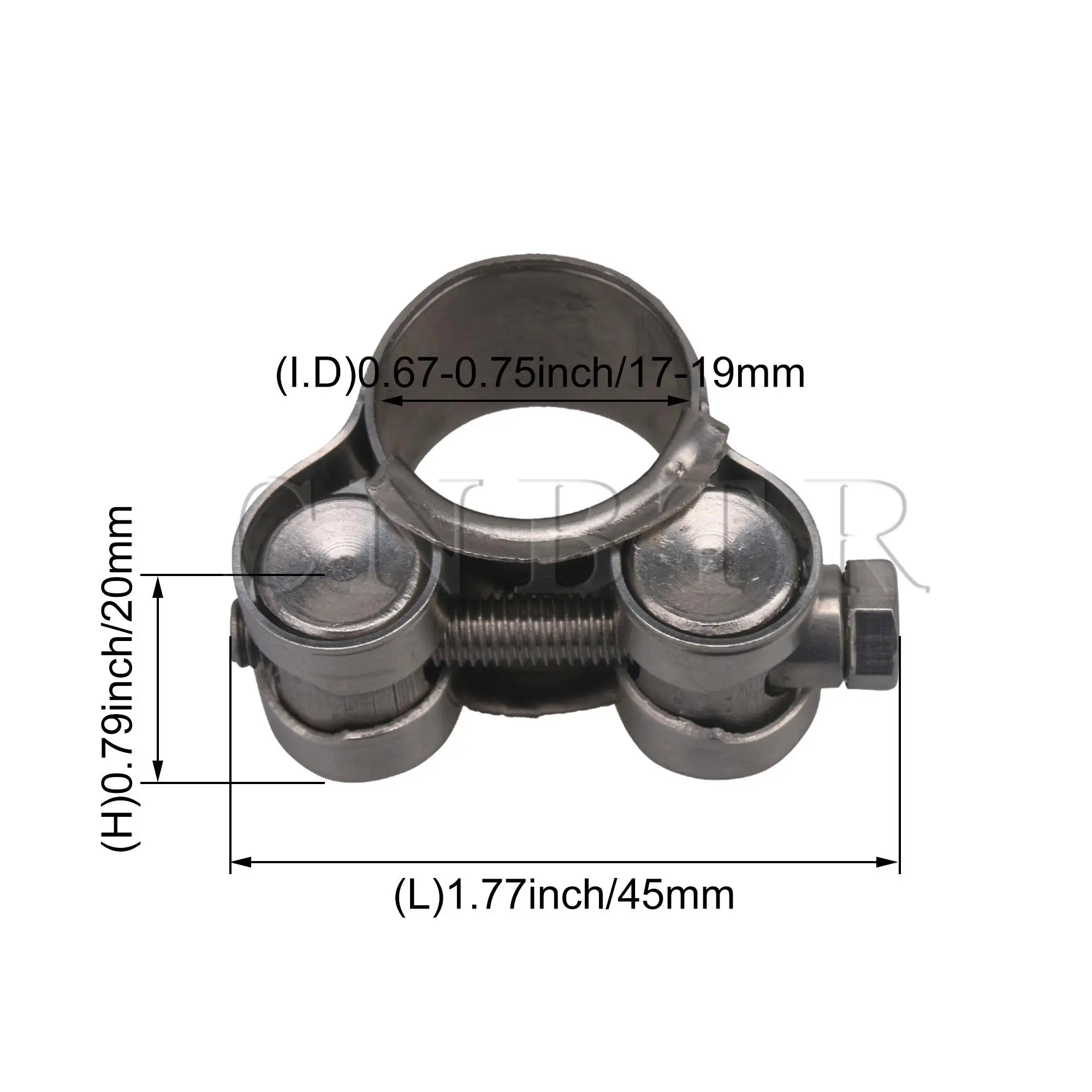 

CNBTR 4x Adjustable Stainless Steel 17-19m Range Construction Pipelines Clamps