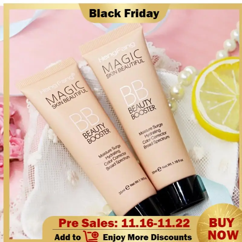 

Natural Brightening BB Cream Foundation Base Makeup Concealer Cream Whitening Moisturizing Primer Face Beauty Cosmetics
