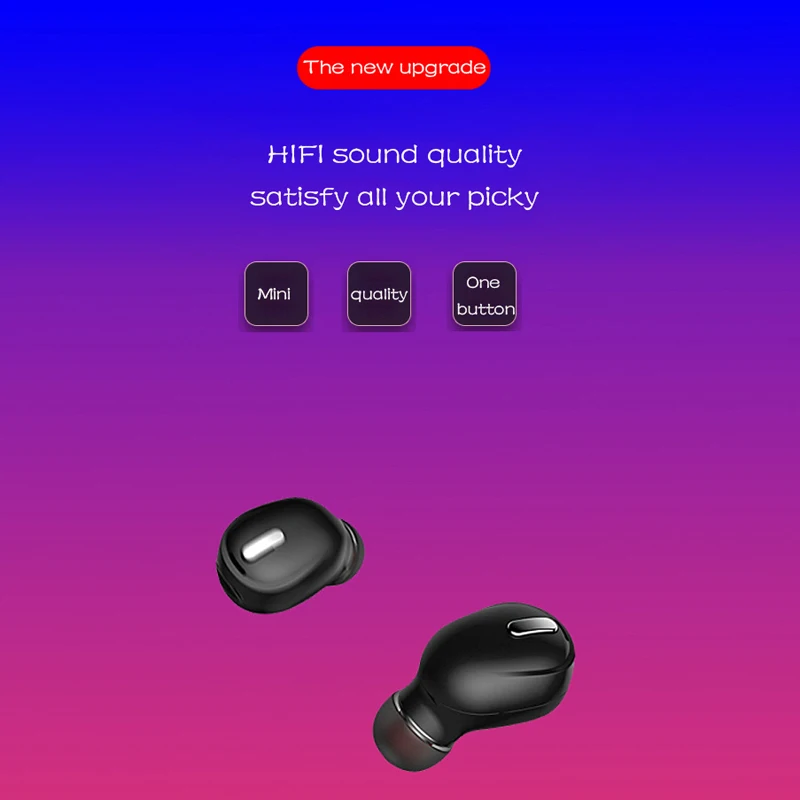 Kowkaka наушники вкладыши TWS с Беспроводной Bluetooth 5 0 мини Спорт стерео HiFi