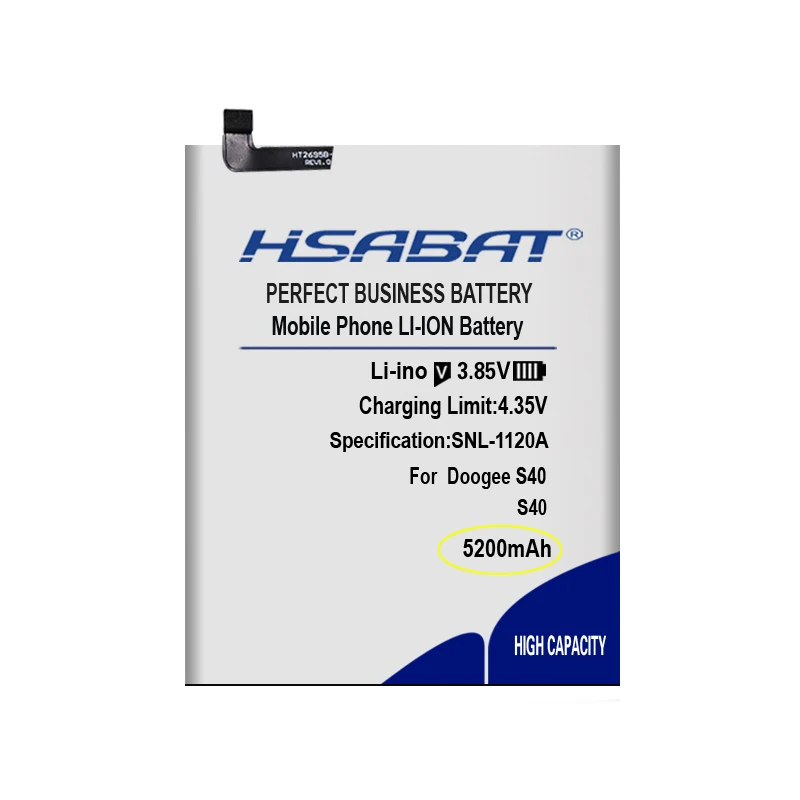 Сменный аккумулятор HSABAT 5200 мА · ч Для DOOGEE S40 | Мобильные телефоны и аксессуары