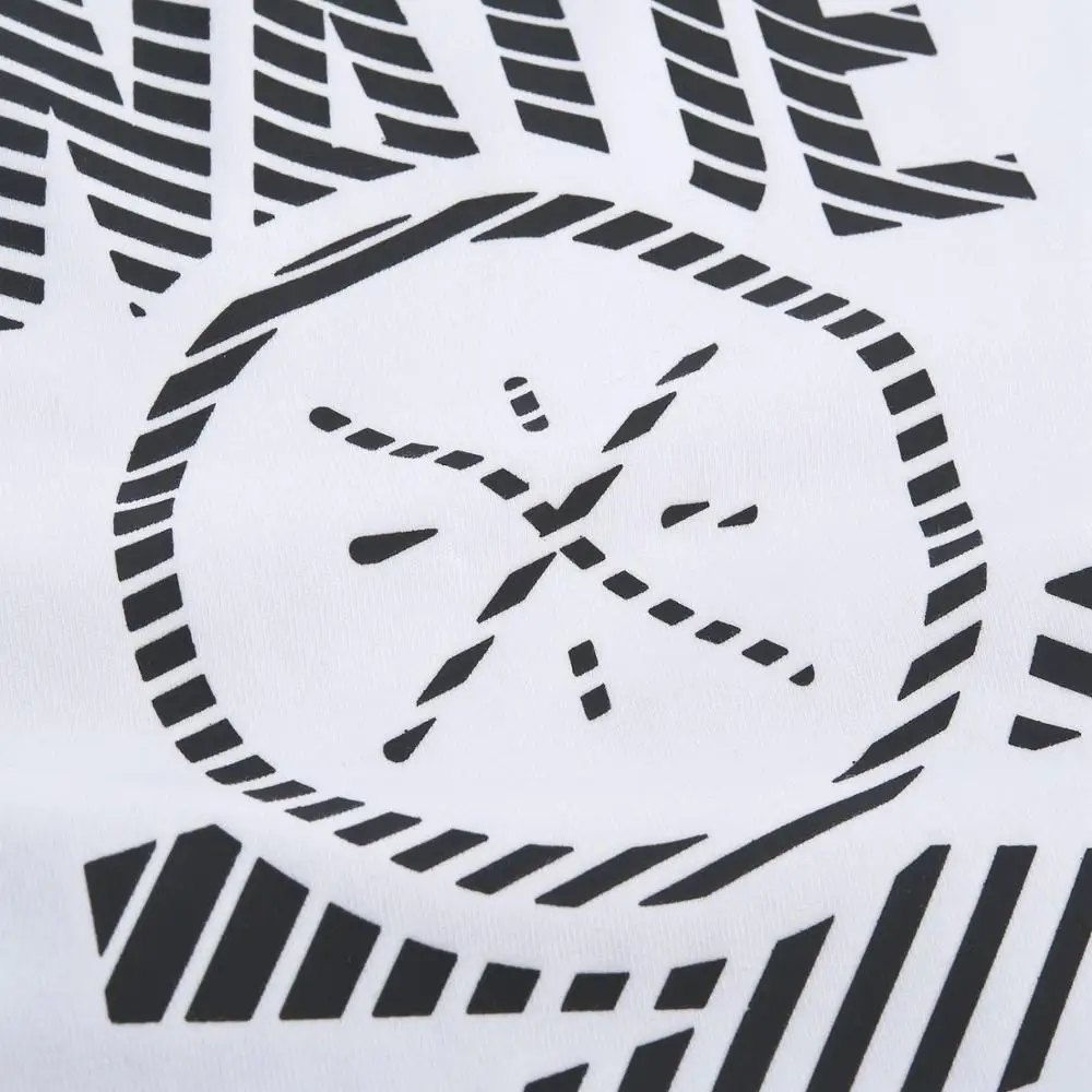 Мужская футболка с коротким рукавом Li-Ning из 95% хлопка 5% спандекса прямой