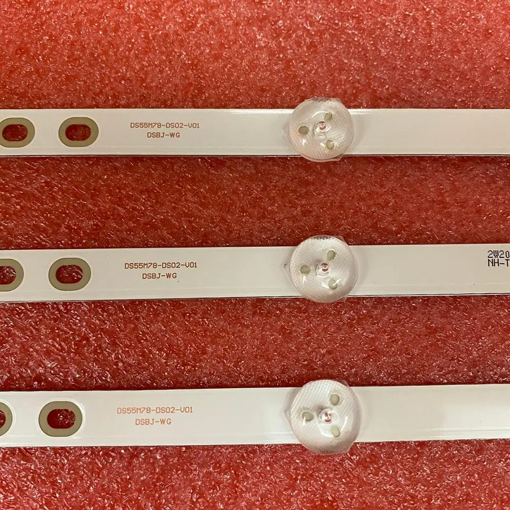 9 шт./лот 5LED(3V) 530 мм светодиодный Подсветка полосы для Берд TI5510DLEDDS 2W2006-DS55M7800-01
