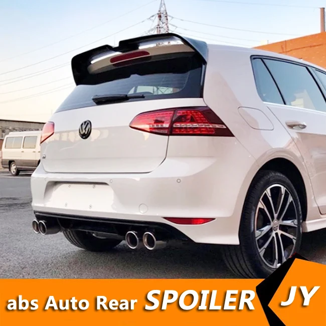 Спойлер для Volkswagen GOLF MK7 2014-2018 7 5 R G TI GTD спойлер из АБС-материала заднего крыла