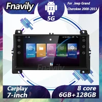fnavily 7 android 11 car radio for jeep grand cherokee car dvd player gps navigation video stereos dsp audio mp3 2008 2013