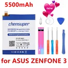 Аккумулятор chensuper 5500 мА  ч, 2 шт., для ASUS ZENFONE 3 ZENFONE3 ZE520KL Z017DA, ZenFone live ZB501KL A007 мобильный телефон