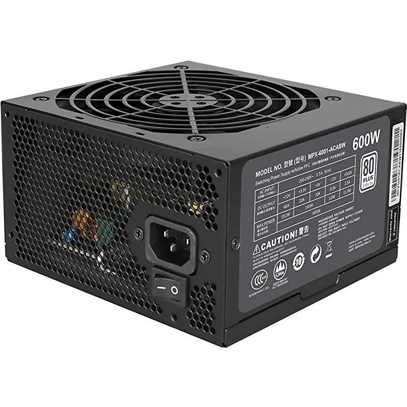 Блок питания ПК CoolerMaster Cooler Master MasterWatt Lite 600W|Блоки для компьютеров| |