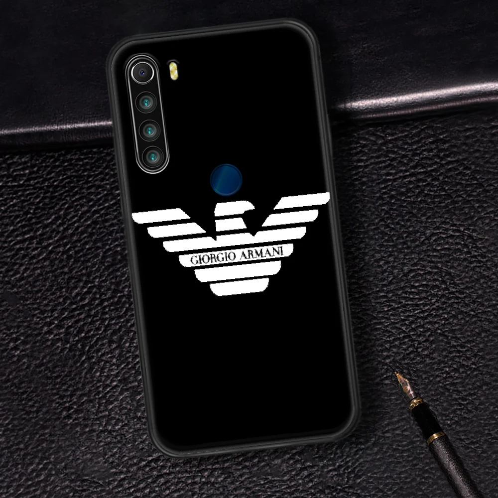 

Giorgioe Italy Luxury Brand Phone Case Cover Hull For XIAOMI Redmi 7 7A 8 8A 9 9C Note 6 7 8 9 9S K20 Pro K30 black Waterproof
