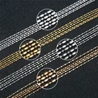 5 млот, диаметр 1,5 мм, Шариковые цепочки для поделок, фурнитура для ожерелья, металлические серебристые цепи из железа и золота, принадлежности для бижутерии