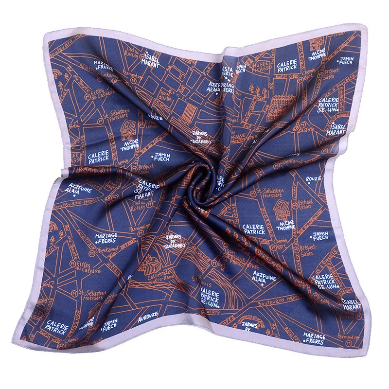 

Silk Scarf Women Shawls Wraps Fashion Small Hair Neck Hijabs Foulard Scarves Female Lady bufanda seda mujer echarpe ete soie