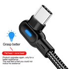 Кабель usb-c, 90 градусов, для быстрой зарядки и передачи данных, 1 м, 2 м