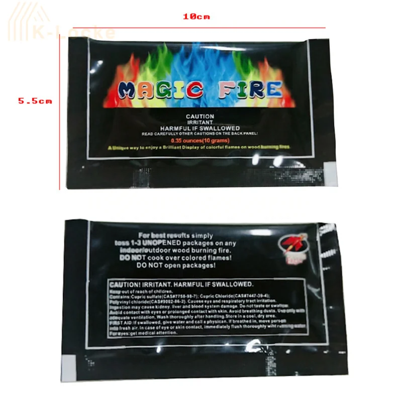 

1bag/set Colored Flame Powder Magic Flame Color Changer Outdoor Campfires Bonfires Indoor Fireplaces Fire Pits Luminous Props