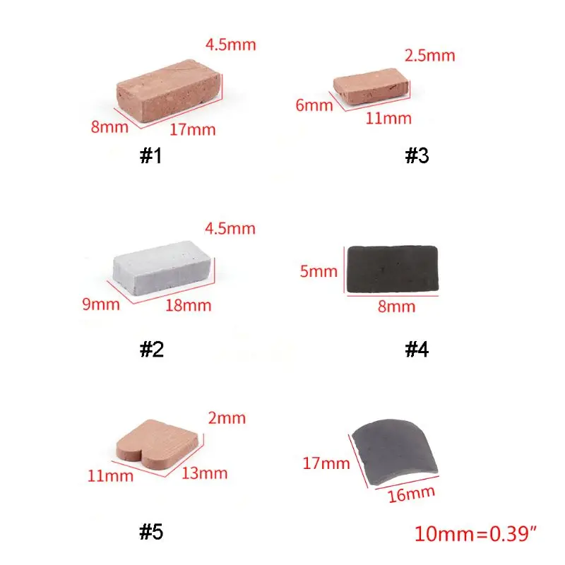 

100/80/70 Pcs 1/16 1/35 Scale Miniature Brick Tiles Scene DIY Sand Table Manual Wall Architectural Landscape Model Scenario