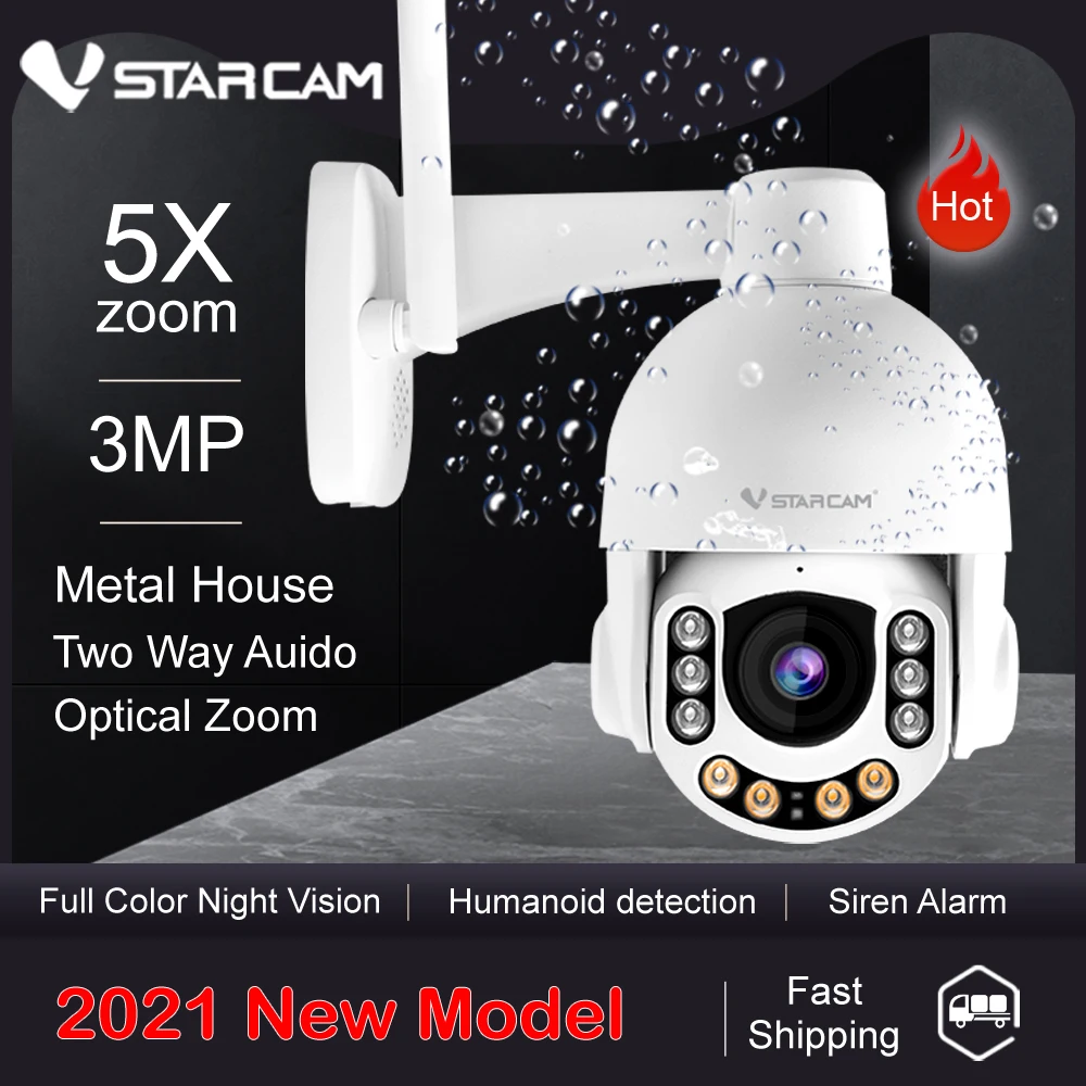 IP камера VStarcam с 5 кратным увеличением Wi Fi 128 ГГц водонепроницаемая|Камеры