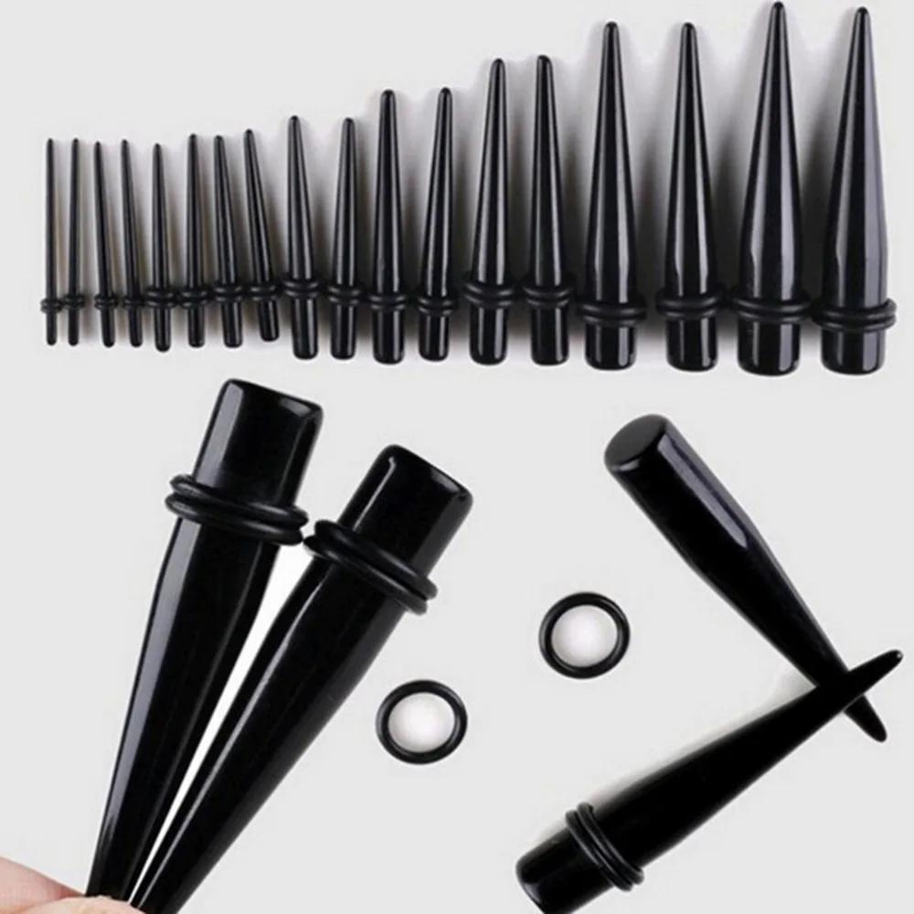 

1 Pair Hot Acrylic Ear Gauge Taper And Plug Stretching Kits Flesh Tunnel Expansion Body Piercing Jewelry