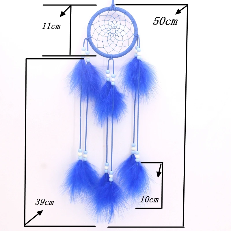 Винтажный Ловец перьев сетка для украшения дома индийский снов ретро перо