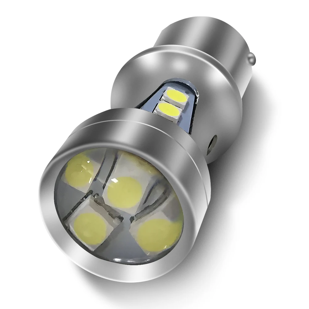 LS светильник светодиодный сигнальная лампа 1156 BA15S 1157 Белый ing 3030 Chip 18 SMD