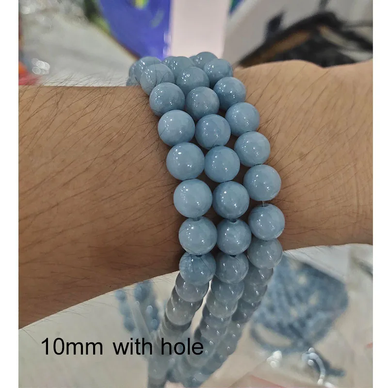 10 _ 20 мм смешанные бусины из драгоценных камней без отверстий круглые