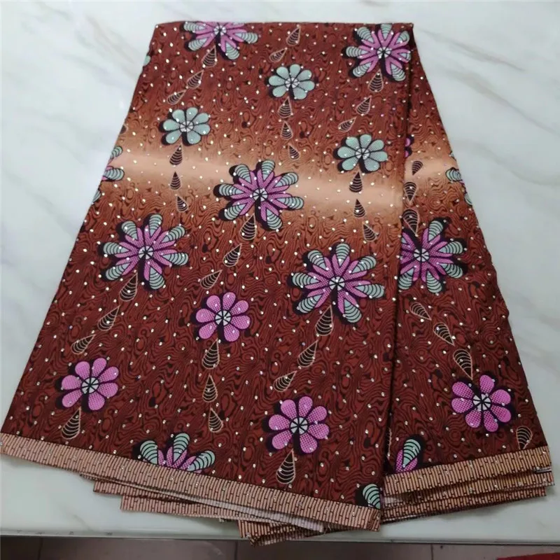 Новый цветочный узор Африканский заводской камень Анкара Нигерия настоящая