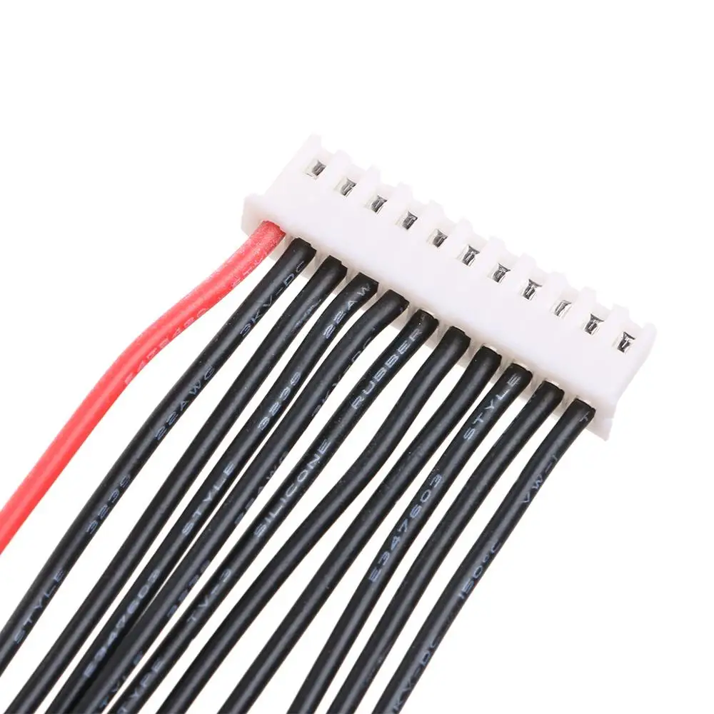 10S1P Lipo зарядный кабель баланса батареи 22 AWG силиконовый провод JST XH Разъем 10