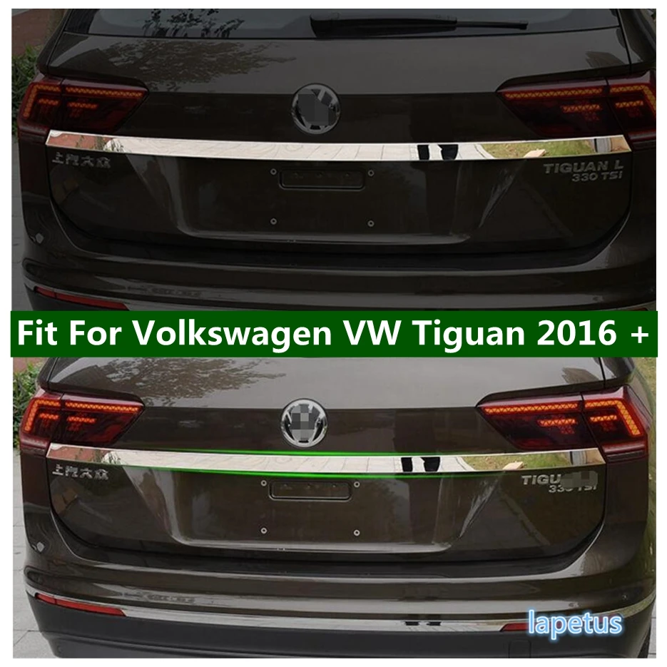 

Lapetus Tailgate Door Handle Strip Accent Garnish Styling Rear Trunk Tail Gate Cover Trim For Volkswagen VW Tiguan 2016 - 2020