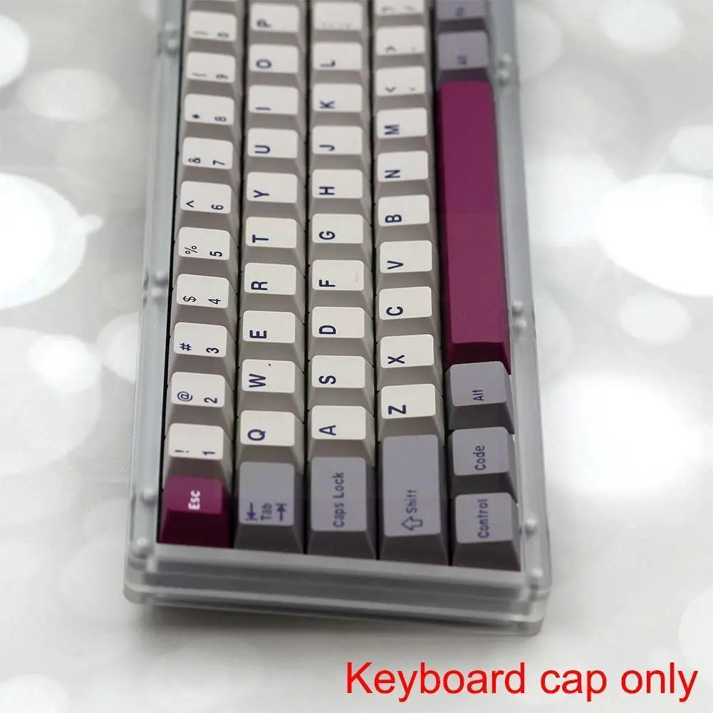 

Для Gmk для Dmg фиолетовый серый нейтральный с Abs двухцветный формовочный колпачок оригинальная высота 167 клавиш подарки для парня H9i7