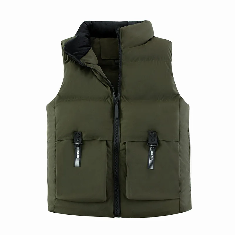 

2021 New Fashion Winter Warm Man's Vest Sleeveless Jacket Gilet Male Windbreak Coats Thick Vests For Men 5XL