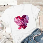 Женская футболка с принтом Вселенная Стивена, модная женская футболка с мультяшным графическим рисунком, топ с модным принтом, милая розовая девушка, 2021