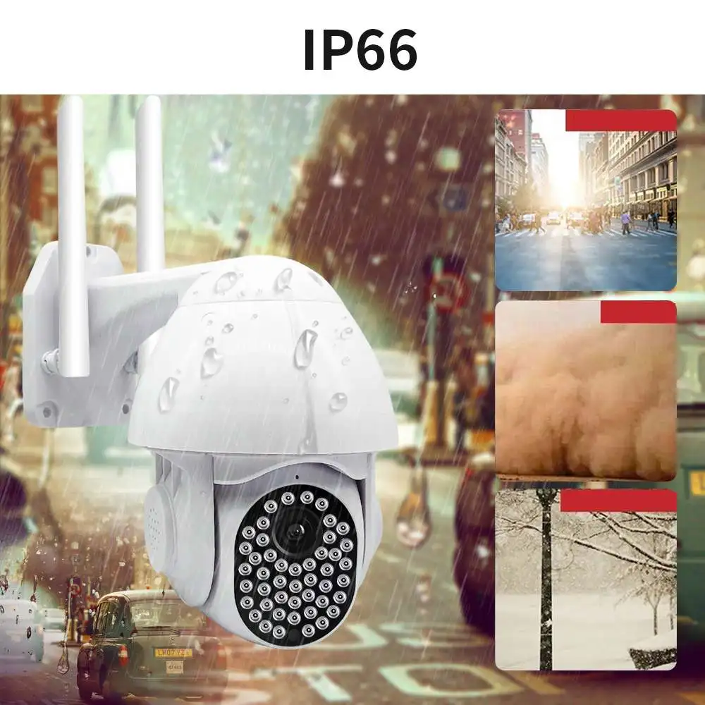 GUUDGO 47 LED 1080P 2MP Wi-Fi IP-камера Наружное видеонаблюдение Видеонаблюдение Беспроводная