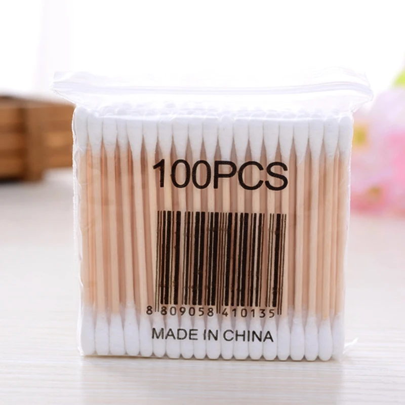 

1000Pcs/ Pack Double Head Cotton Swab Women Makeup Cotton Buds Tip