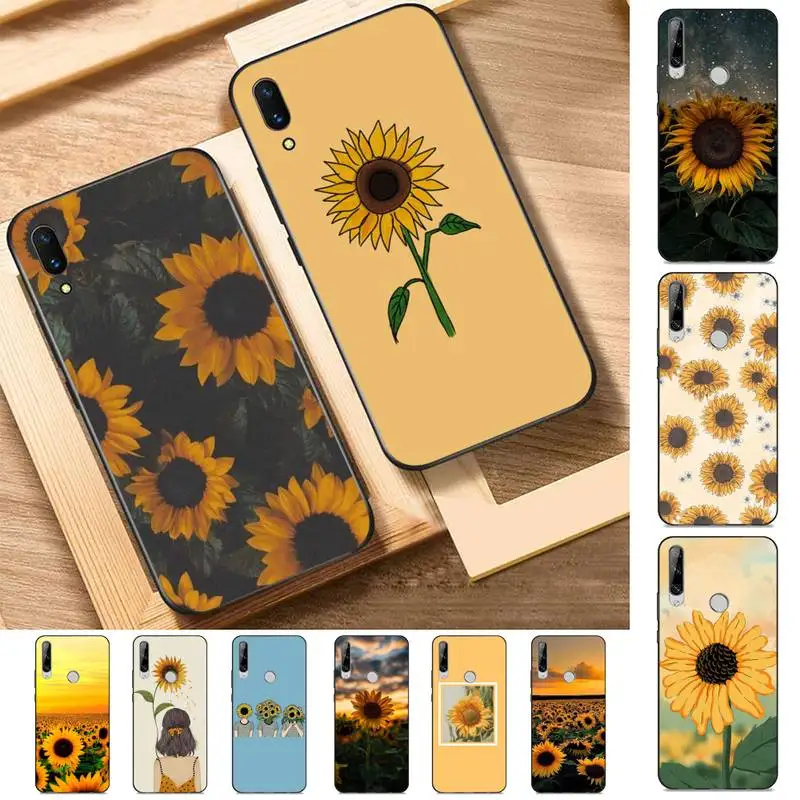 

TOPLBPCS Cute Summer Daisy Sunflower Floral Flower Phone Case for Huawei Y 6 9 7 5 8s prime 2019 2018 enjoy 7 plus