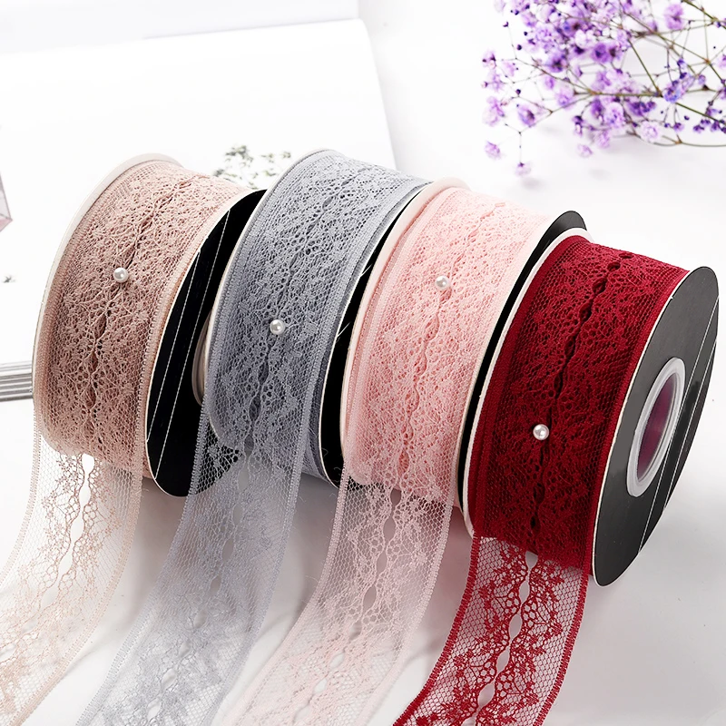 25 ярдов/партия 4 см кружевная лента ручной работы материал фотография Кружева
