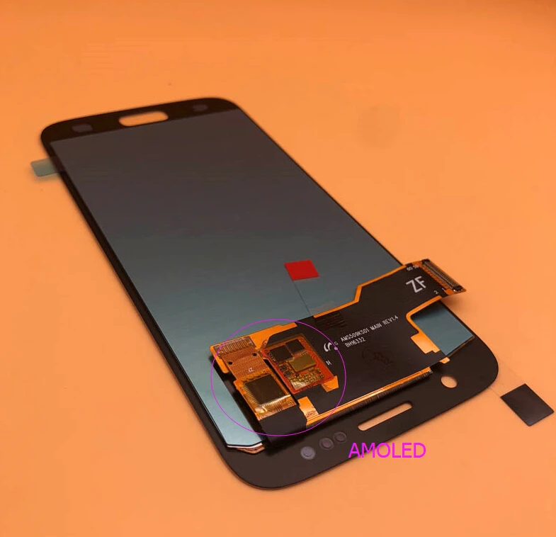 S7 GOLD AMOLED 5,1 ''Супер Amoled ЖК-дисплей с рамкой для samsung GALAXY S7 G930 lcd G930A G930F SM-G930F дигитайзер сенсорный экран - Цвет: S7 GOLD AMOLED
