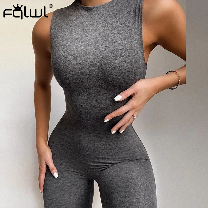 Сексуальный Летний комбинезон FQLWL короткий серый белый черный Женский