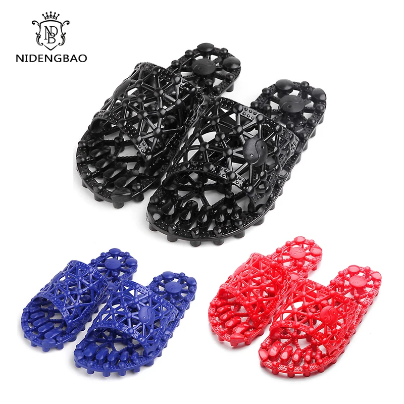 

Woman Foot Massage Slipper Household Lovers Home Shoes Women Indoor Shower Room Non-slip Water Leak Keep Foot Dry Summer Slipper