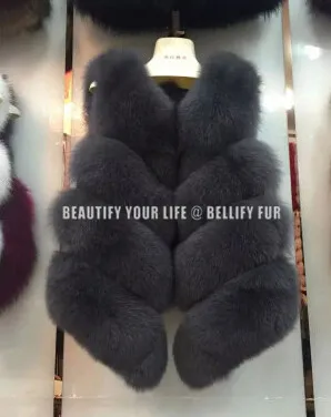 Зимний женский жилет без рукавов из натурального меха Женское пальто Роскошные