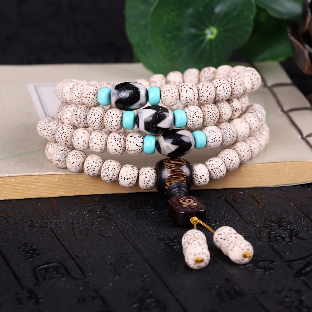 

Bijoux colier Buddha beads pulseras women necklace men bracelet kralen armband dames Authentic Hainan Maogan Xingyue Bodhi Beads