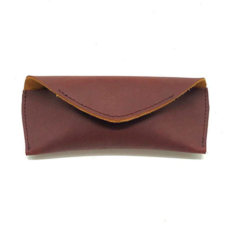 17*7*2 см Настоящий Кожаный Чехол для очков женщин и мужчин футляр солнцезащитных