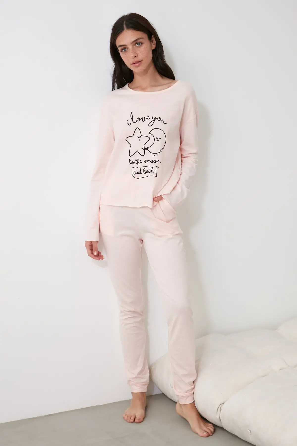 

Trendyol Printed Knitted Pajamas Set THMAW21PT0252