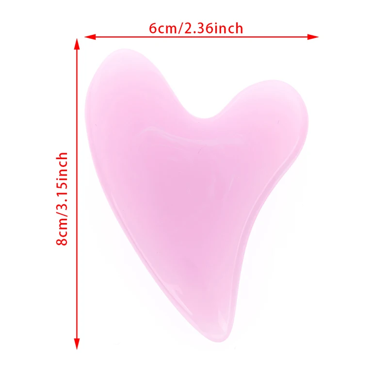 

Heart Shaped Scraper Face Massager Guasha Scraper Board Facial Gua sha Meridian Muscle Relaxation Skin Lifting Face Thin Scraper
